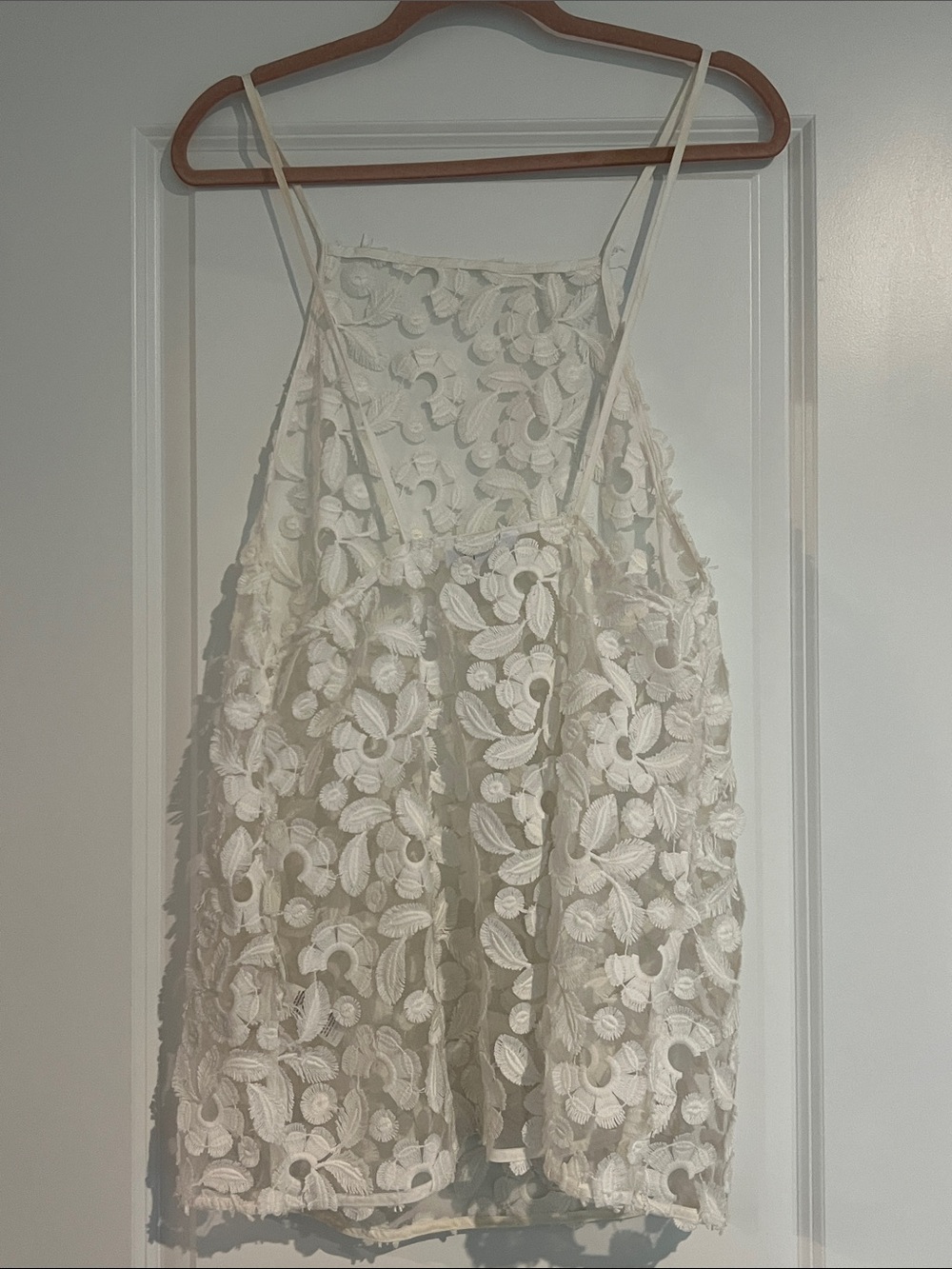 Onia Sheer White Floral Lace Coverup Dress - Picture 3 of 10
